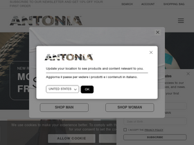 'antonia.it' screenshot