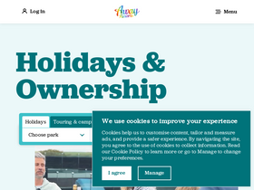 'awayresorts.co.uk' screenshot