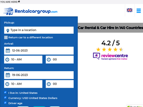 'rentalcargroup.com' screenshot