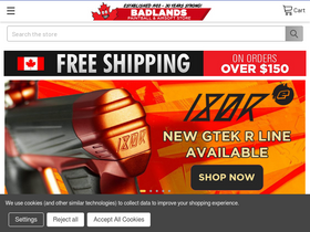 'badlandspaintball.com' screenshot