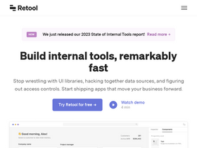 'tryretool.com' screenshot