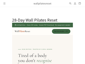wallpilatesreset.com homepage screenshot