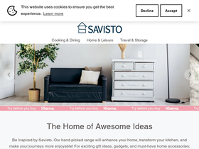 Savisto homepage screenshot