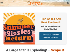 'farmersalmanac.com' screenshot
