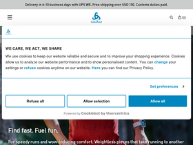 'odlo.com' screenshot