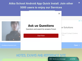 'atikaschool.org' screenshot