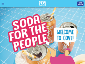Cove Soda website screenshot