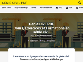 'geniecivilpdf.com' screenshot