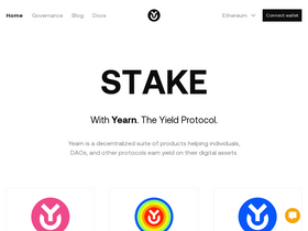 'yearn.finance' screenshot