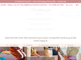 Milk Tooth website screenshot