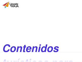 'lanzateyviaja.com' screenshot