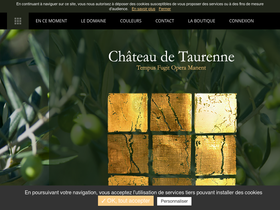 domaine-de-taurenne.fr homepage screenshot