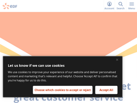 'edfenergy.com' screenshot