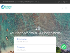 'myholidayhappiness.com' screenshot