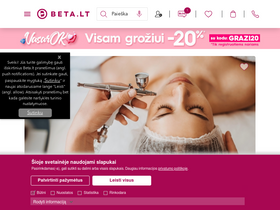 'beta.lt' screenshot
