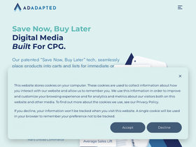'adadapted.com' screenshot