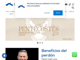 'casadedios.org' screenshot