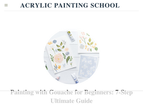 'acrylicpaintingschool.com' screenshot