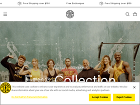 Gold's Gym® Official Store website screenshot