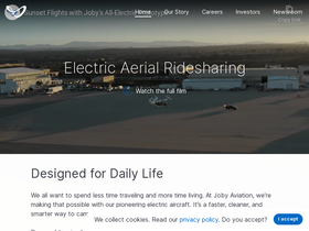 'jobyaviation.com' screenshot