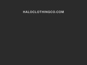 haloclothingco.com homepage screenshot
