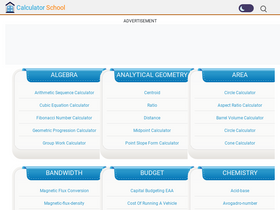 'calculatorschool.com' screenshot