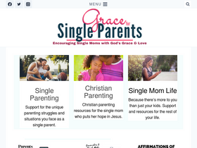 'graceforsingleparents.com' screenshot