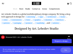 'artlebedev.com' screenshot