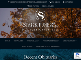 'starkfuneral.com' screenshot