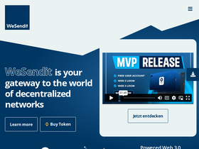 'wesendit.io' screenshot