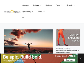 'theyoganomads.com' screenshot