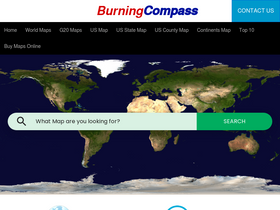 'burningcompass.com' screenshot