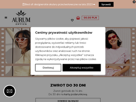 'aurum-optics.pl' screenshot