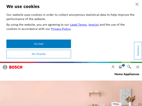 'bosch-home.in' screenshot