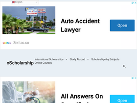 'xscholarship.com' screenshot