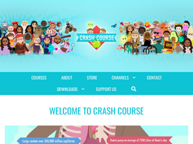 'thecrashcourse.com' screenshot