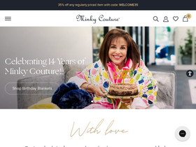 'softminkyblankets.com' screenshot