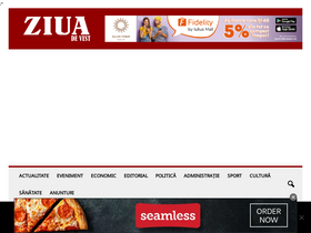 'ziuadevest.ro' screenshot
