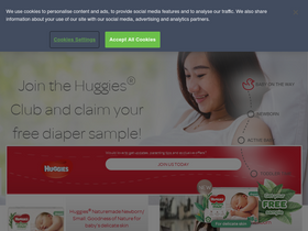 'huggies.com.sg' screenshot