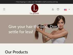 La Pureté homepage screenshot