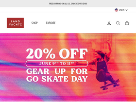'landyachtz.com' screenshot