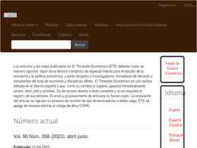 'eltrimestreeconomico.com.mx' screenshot