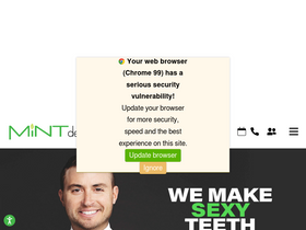 'mesquite.mintdentistry.com' screenshot