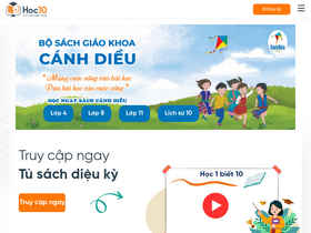 'hoc10.vn' screenshot