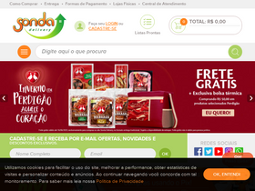 'sondadelivery.com.br' screenshot