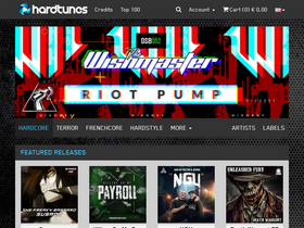 'hardtunes.com' screenshot