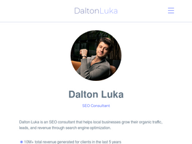 'daltonluka.com' screenshot