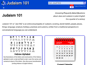 'jewfaq.org' screenshot