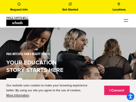 'paulmitchell.edu' screenshot