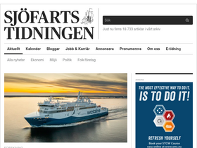 'sjofartstidningen.se' screenshot